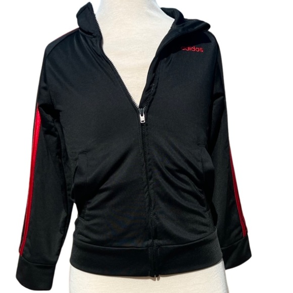 Adidas Superstar Track Jacket in black and red - Picture 2 of 7